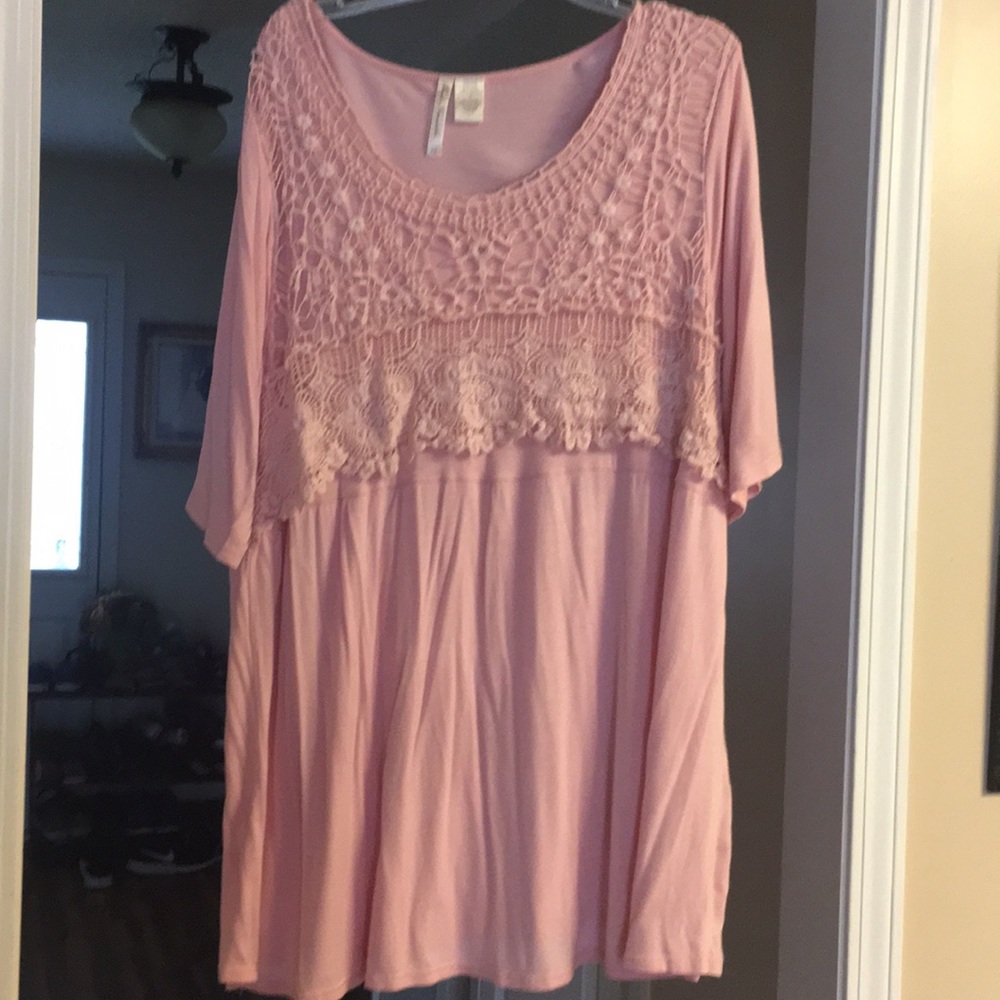 Babydoll pink tunic
